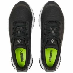 Puma Fusion Grip Golf Shoes Black/Silver/Quiet Shade -Golf Equipment Shop puma fusion grip golf shoes black silver quiet shade 377527 02 top itempicture