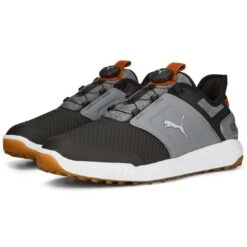 Puma Ignite Elevate Disc Golf Shoes Black/Quiet Shade/Gum 10 Puma Ignite Elevate Disc Golf Shoes Black/Quiet Shade/Gum -Golf Equipment Shop puma ignite elevate disc golf black quiet shade gum 376080 07 pair itempicture