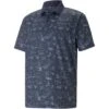 Puma MATTR Lagoon Polo 1 Puma MATTR Lagoon Polo -Golf Equipment Shop puma mattr lagoon polo navy blazer front itempicture