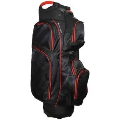 RJ Sports Mission Cart Bag -Golf Equipment Shop rj sports mission cart bag black red left itempicture