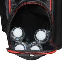 RJ Sports Mission Cart Bag -Golf Equipment Shop rj sports mission cart bag black red pocket itempicture