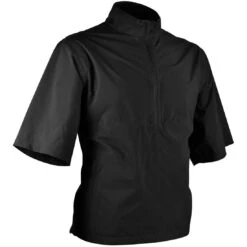 Sun Mountain Monsoon Short Sleeve Rain Pullover -Golf Equipment Shop sun mountain 2023 monsoon ss rain pullover black itempicture