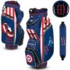 Team Effort Marvel Captain America Bucket III Cooler Cart Bag -Golf Equipment Shop team effort marvel bucket iii cart bag captain america itempicture