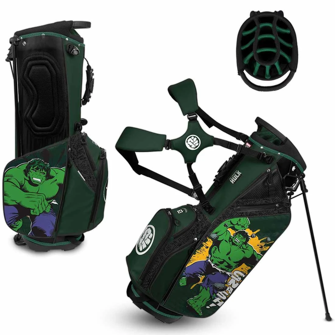 Team Effort Marvel Hulk Caddie Carry Hybrid Bag 3 Team Effort Marvel Hulk Caddie Carry Hybrid Bag