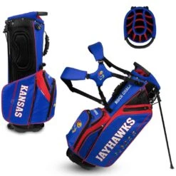 Team Effort NCAA Caddie Carry Hybrid Bag -Golf Equipment Shop team effort ncaa caddie carry hybrid bag kansas jayhawks itempicture