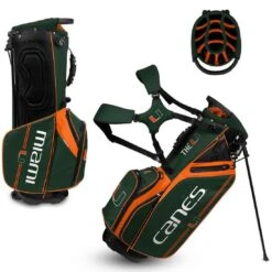 Team Effort NCAA Caddie Carry Hybrid Bag -Golf Equipment Shop team effort ncaa caddie carry hybrid bag miami hurricanes itempicture