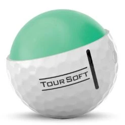 Titleist Tour Soft White Personalized Golf Balls -Golf Equipment Shop titleist 2022 tour soft white golf balls core cutaway itempicture