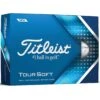 Titleist Tour Soft White Personalized Golf Balls -Golf Equipment Shop titleist 2022 tour soft white golf balls lid itempicture