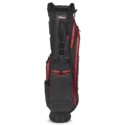 Titleist Players 4 Stadry Stand Bag -Golf Equipment Shop titleist 2023 players 4 stadry stand bag black black red front itempicture