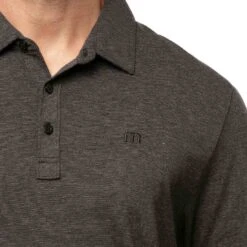 TravisMathew The Zinna Polo -Golf Equipment Shop travismathew 2023 the zinna polo black logo itempicture