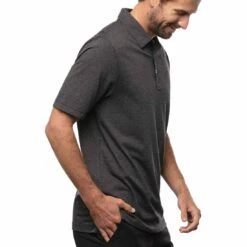 TravisMathew The Zinna Polo -Golf Equipment Shop travismathew 2023 the zinna polo black side itempicture