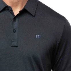 TravisMathew The Zinna Polo -Golf Equipment Shop travismathew 2023 the zinna polo vintage indigo logo itempicture