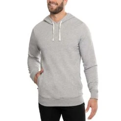 TravisMathew Cloud Hoodie -Golf Equipment Shop travismathew cloud hoodie heather grey front itempicture