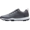 TravisMathew Cuater The Ringer Spiked Golf Shoes Grey -Golf Equipment Shop travismathew the ringer spiked golf shoes grey profile itempicture